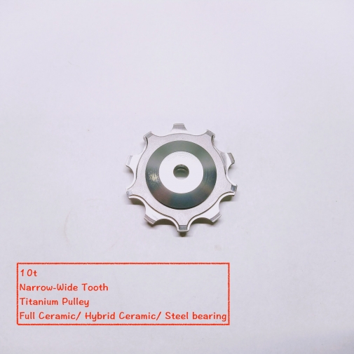 10t Titanium Pulley(Narrow Wide Tooth)