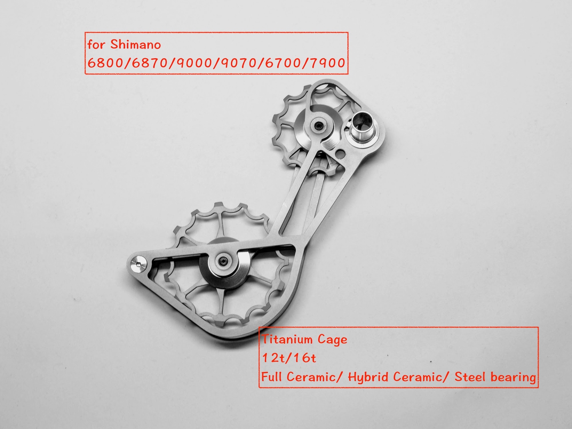 Modified OverSize Pulley Derailleur Cage Titanium Cage CT xxx